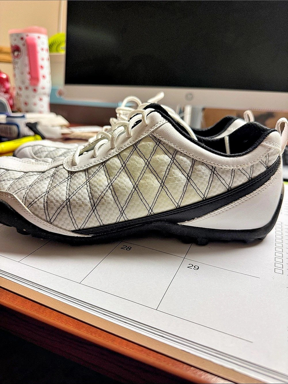 FootJoy Summer Series Golf Shoes White & Black US 10 Medium